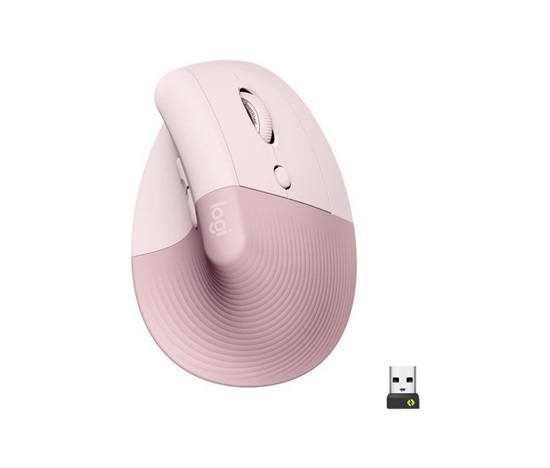 Logitech Lift Vertical Ergonomic Mouse for Business, Pink