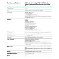 Aruba AP-574 (RW) 802.11ax 2x2:2/4x4:4 Dual Radio 6xNf Connectorized Outdoor AP R4H12A RENEW