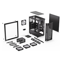 ENDORFY Case Signum 300 ARGB, Průhledná bočnice, ATX, 4x120mm, černá