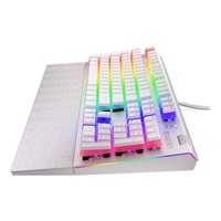 ENDORFY Klávesnice Omnis Pudding Onyx White Blue, Mechanická, USB, ARGB, bílá