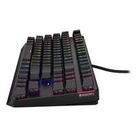 ENDORFY Klávesnice Thock TKL Blue, Mechanická, USB, černá