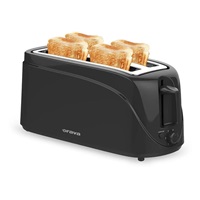 ORAVA HR-108 B topinkovač, 1200 W, 4 topinky, rozmrazování, automatické vypnutí, světelná signalizace