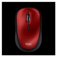 TRUST myš Yvi+ Wireless Mouse Eco Red, červená