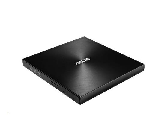 BAZAR - ASUS DVD Writer SDRW-08U7M-U BLACK RETAIL, External Slim DVD-RW, black, USB - Poškozený obal (Komplet)