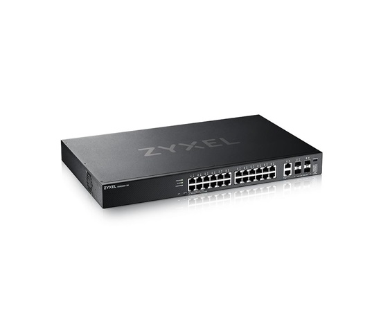 Zyxel XGS2220-30, L3 Access Switch, 24x1G RJ45 2x10mG RJ45, 4x10G SFP+ Uplink, incl. 1 yr NebulaFlex Pro