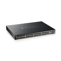 Zyxel XGS2220-54HP, L3 Access Switch, 600W PoE, 40xPoE+/10xPoE++, 48x1G RJ45 2x10mG RJ45, 4x10G SFP+ Uplink, incl. 1 yr