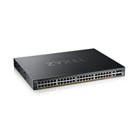 Zyxel XGS2220-54FP, L3 Access Switch, 960W PoE, 40xPoE+/10xPoE++, 48x1G RJ45 2x10mG RJ45, 4x10G SFP+ Uplink, incl. 1 yr