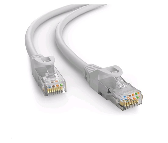 C-TECH kabel patchcord Cat6e, UTP, šedý, 0,25m