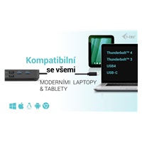 i-tec USB-C HDMI + Dual DP Docking Station + Power Delivery 100 W
