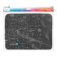 CONNECT IT Doodle pouzdro pro notebook 13.3", černá
