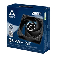 ARCTIC ventilátor P8 PWM PST 80 x 80 x 25mm, černý