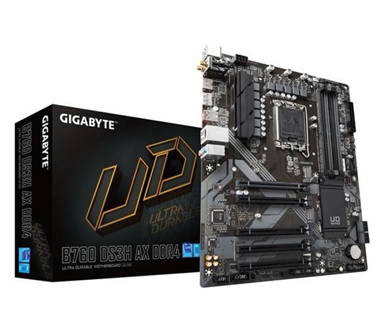 GIGABYTE MB Sc LGA1700 B760 DS3H AX DDR4, Intel B760, 4xDDR4, 1xDP, 1xHDMI, WI-FI