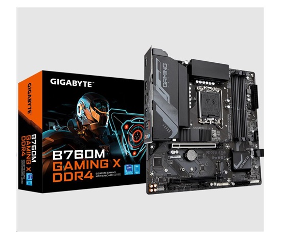 GIGABYTE MB Sc LGA1700 B760M GAMING X DDR4, Intel B760, 4xDDR4, 1xDP, 1xHDMI, mATX