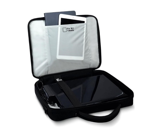 PORT taška na notebook COURCHEVEL Clamshell, 15,6" a tablet 10,1", černá