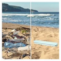 Xavax To Go, nerezový příbor, krabička pro uložení/přenášení, pastelově modrá