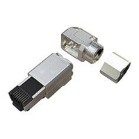 Solarix Konektor MPTL 90° RJ45 CAT6 STP samořezný SXRJ45-6-STP-BK-SA-U