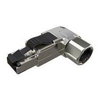 Solarix Konektor MPTL 90° RJ45 CAT6A STP samořezný SXRJ45-6A-STP-BK-SA-U