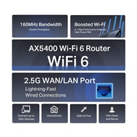 TP-Link Archer AX72 Pro OneMesh/EasyMesh WiFi6 router (AX5400,2,4GHz/5GHz,4xGbELAN,1x2,5GbELAN/WAN,1xUSB3.0)