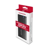 AXAGON EEM2-SB2, USB-C 3.2 Gen 2 - M.2 NVMe & SATA SSD metalowy RAW box, bezśrubowy, czarny