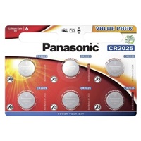 PANASONIC Lithiová baterie (knoflíková) CR-2025EL/6BP 3V (Blistr 6ks)