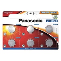 PANASONIC Lithiová baterie (knoflíková) CR-2032EL/6BP 3V (Blistr 6ks)