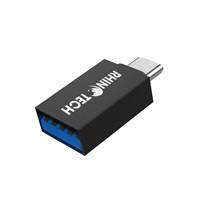 RhinoTech redukce USB-C (M) na USB-A (F), OTG, černá