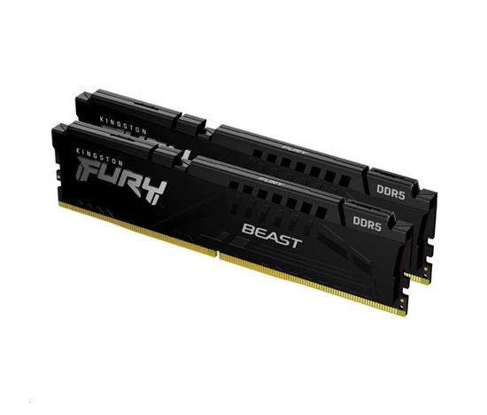 KINGSTON DIMM DDR5 64GB (Kit of 2) 5200MT/s CL36 FURY Beast Černá EXPO