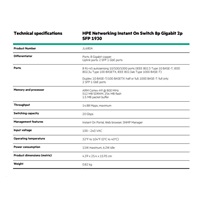 HPE Networking Instant On Switch 8p Gigabit 2p SFP (fanless) 1930