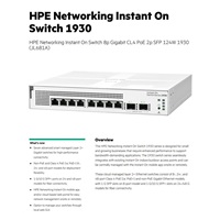 HPE Networking Instant On Switch 8p Gigabit CL4 PoE 2p SFP 124W 1930 (JL681)