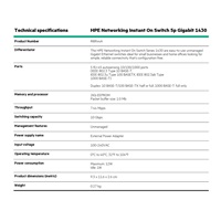HPE Networking Instant On Switch 5p Gigabit 1430  R8R44A