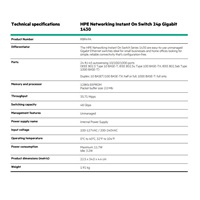 HPE Networking Instant On Switch 24p Gigabit 1430 R8R49A