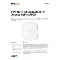 HPE Networking Instant On Indoor Access Point AP25 (Wi-Fi 6 4x4 RW R9B28A)