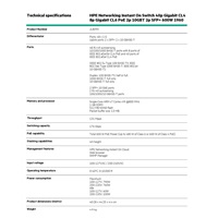 HPE Networking Instant On Switch 40p Gigabit CL4 8p Gigabit CL6 PoE 2p 10GBT 2p SFP+ 600W 1960 (JL809A)