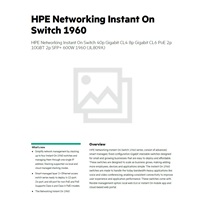 HPE Networking Instant On Switch 40p Gigabit CL4 8p Gigabit CL6 PoE 2p 10GBT 2p SFP+ 600W 1960 (JL809A)