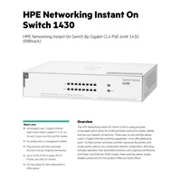 HPE Networking Instant On Switch 8p Gigabit CL4 PoE 64W 1430