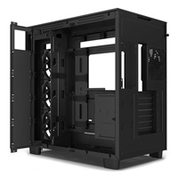 NZXT skříň H9 Flow dvoukomorová ATX / 4x120mm fan / až 10xfan / perforovaný top / proskl. bočnice, front / černá