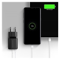 AXAGON ACU-PQ30, Sil ładowarka sieciowa 30W, 2x port (USB-A + USB-C), PD3.0/PPS/QC4+/SFC/AFC/Apple, czarna