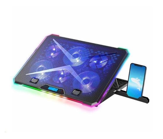 EVOLVEO Ania 9 RGB, nastavitelný podstavec pro notebook