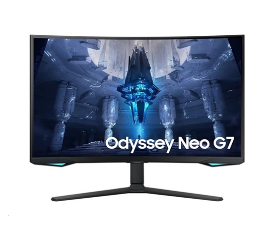SAMSUNG MT LED LCD Gaming Monitor 32" Odyssey G7 Neo - Quantum Matrix Tech. (mini LED), 4K, Prohnutý 1000R, 3,440x1440