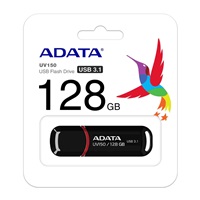 ADATA Flash Disk 256GB UV150, USB 3.1 Dash Drive (R:90/W:20 MB/s) černá