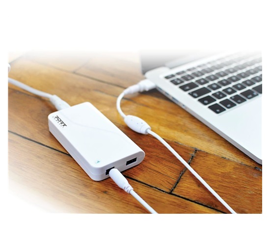 PORT napájecí adaptér k Macbooku, 16,5V, 3,65A, 60W, + MagSafe1+2 + USB