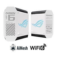 ASUS GT6 2-pack white Wireless AX10000 ROG Rapture Wifi 6 Tri-band Gaming Mesh System