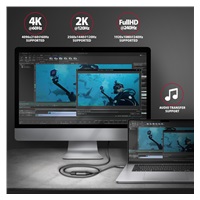 AXAGON RVC-HI2M, USB-C -> HDMI 2.0a konwerter / adapter, 4K/60Hz HDR10