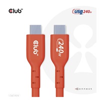Club3D Kabel USB2 Type-C Bi-Directional USB-IF Certifikovaný 480Mb, PD 240W(48V/5A) EPR M/M 3m