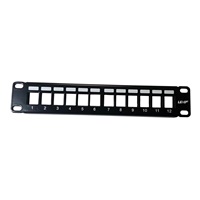 10" modulární stíněný patch panel LEXI-Net 12port, černý