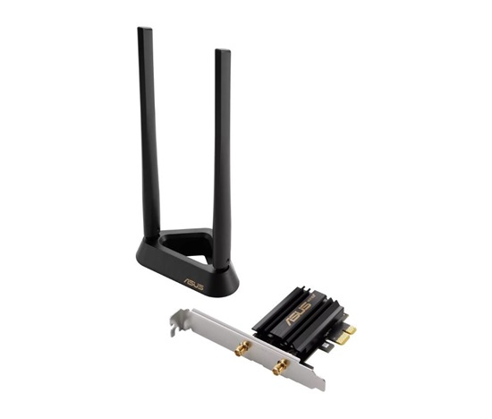 ASUS PCE-AXE59BT Wireless AXE5400 PCIe Wi-Fi 6E Adapter Card, Bluetooth 5.2