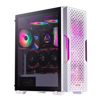 ADATA XPG case STARKER AIR Mid-Tower, bez zdroje, 1x 120mm + 1x 120mm ARGB, Bílá