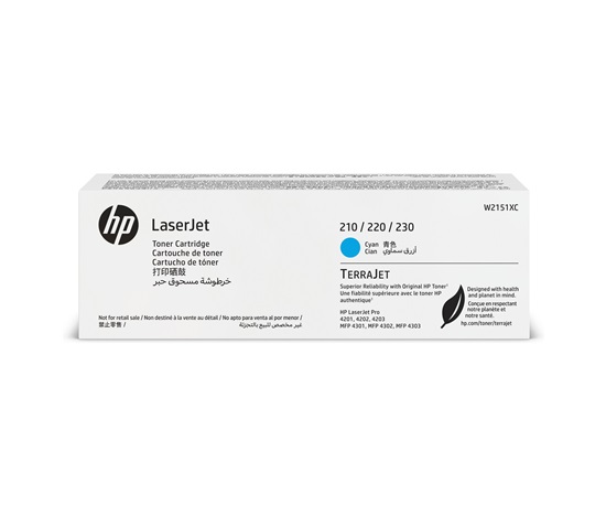 HP W2151XC Cyan Original Contract LaserJet Toner Cartridge (5,500 pages)