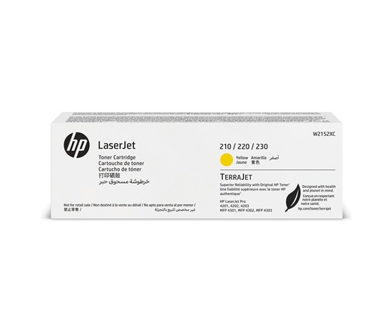 HP W2152XC Yellow Original Contract LaserJet Toner Cartridge (5,500 pages)