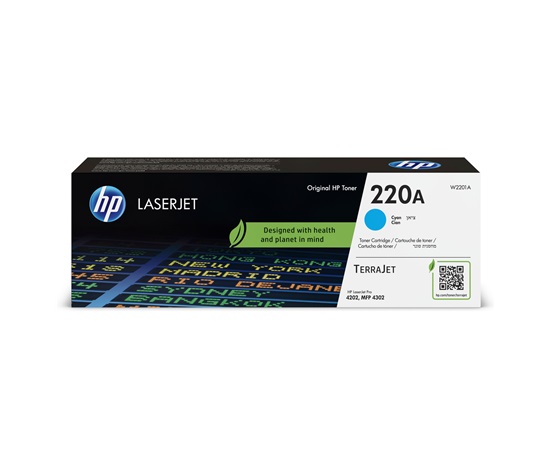 HP 220A Cyan Original LaserJet Toner Cartridge (1,800 pages)